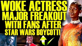 WOKE ACTRESS INSANE MELTDOWN AFTER STAR WARS BOYCOTT GOES OUT OF CONTROL! LUCASFILM & DISNEY FAIL