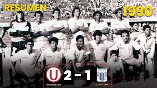 Universitario 2-1 Alianza Lima | Año 1990 | Resumen | Goles de Alfredo Carmona y Balán Gonzáles⚽🎞