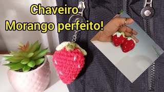 Chaveiro morango 🍓 perfeito passo a passo