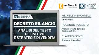 29.07.20 - DECRETO RILANCIO Analisi del testo definitivo e strategie di vendita