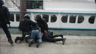 violences policières lors de l'acte 26 à Lyon sur les berges du rhône