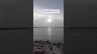 Connecting point of Back waters and Arabian sea #kerala #azheekalbeach #amritapuri #amrita #azheekal