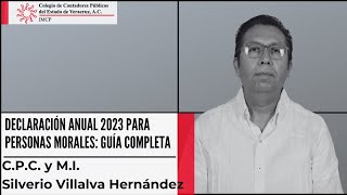 Declaración Anual 2023 para Personas Morales: Guía Completa | CCPVeracruz