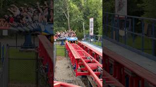 Superman: The Ride at Six Flags New England #rollercoaster #amusementpark #thrillride #shorts