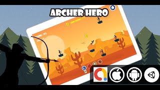 Archer Hero Unity 2D Shooter Game With Admob for Android and iOS Demo