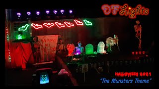 "The Munsters" theme - Halloween House Light Show (2021) 4K