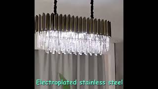 Light luxury modern style high quality crystal chandelier for hotel living room bedroom dining room.