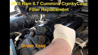 2015 Ram 2500 6.7 Cummins Crankcase Filter Replacement P1507