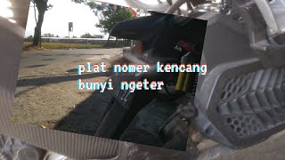 suara ngeter seperti plat nomer pada honda Adv