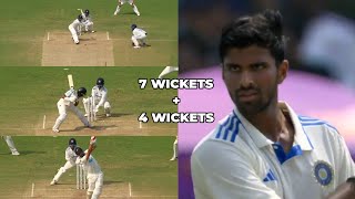 Washington Sundar Bowling Vs Nz | Washington Sundar Take 4 Wickets Against Nz | W Sundar 7 Wickets