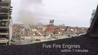 Boston North End Fire Time Lapse 4/14/15