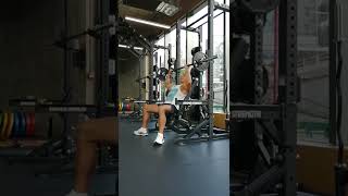 Seated Barbell Overhead Shoulder Press (1/2)