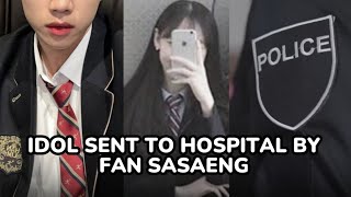 AN IDOL AND HIS STAFF WERE SENT TO THE HOSPITAL AFTER BEING ASSAULTED BY A FEMALE FAN