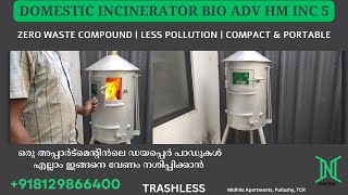 Midhila Apartments, Pullazhy, TCR | Domestic Incino Incinerators Daily 25kg Burning Capacity