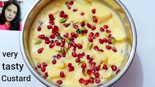 Fruit Custard Recipe Kaise Banaye | How to Make Custard | Healthy Dessert Recipe | #FruitCustard