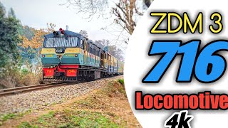 New ZDM 716 Locomotive Start For Runing 💥 / Kangra valley Railways