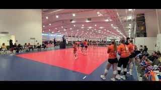 Mill City 17 Black vs Northeast 17 club AUU Fun @ the Sun 2023 1st set