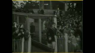 Early movie of Melb vs Carlton MCG coin toss