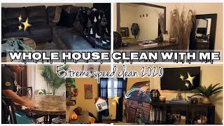 NEW WHOLE HOUSE CLEAN WITH ME // EXTREME SPEED CLEANING MOTIVATION 2020