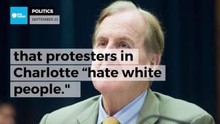 N C  congressman apologizes after saying protesters 'hate white people'