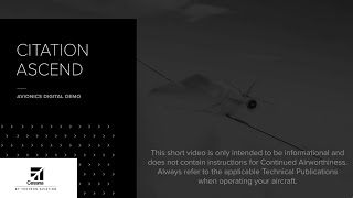 Citation Ascend Avionics Digital Demo