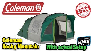 Coleman Rocky Mountain tent fully set up review