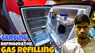 Samsung Refrigerator gas charging in Supaul || EHSAN