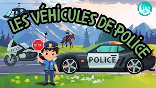 Véhicules de police | Vidéo éducative sur la police pour les enfants