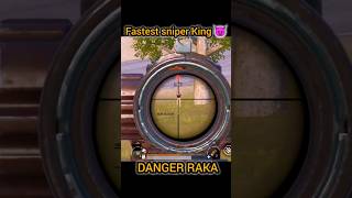 FASTEST😈  DOUBLE SNIPER KING 👑 PUBG BGMI | DANGER RAKA🔥#shorts #short #viral #sniper #trending #pubg