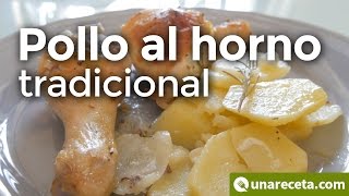 Pollo al horno con patatas y cebolla ¡Te encantará!