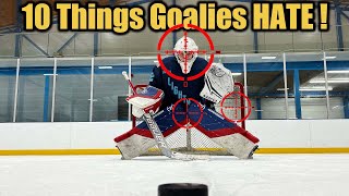 10 Things Players Do That Hockey Goalies HATE !