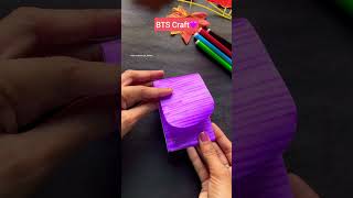 Diy BTS paper craft💜/easy Bts paper craft idea/Bts paper craft #shorts #viral #craft