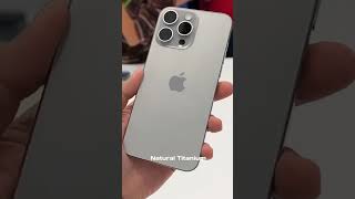 iPhone 15 pro max all colours natural titanium blue titanium white titanium black titanium #yt