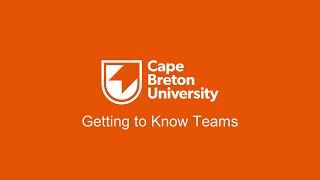 Getting to Know Teams Topic Overview