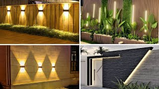 +100 OUTDOOR WALL LIGHTING IDEAS 2024 - BACKYARD LIGHTING DESIGN IDEAS 2024 - PATIO WALL DECOR IDEAS