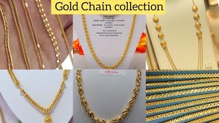 #GRT Latest Light weight Gold Chain Collection 2020 || 22k gold chain designs || New gold chain