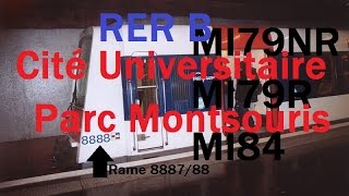 MI79 et MI84 du RER B à Cité Universitaire