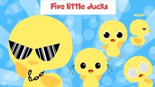 Five little ducks went out one day with lyrics | Baby ducks | Animal song | Kid songs | Boo and Lily