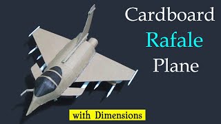 How to Make Rafale Fighter Jet with Cardboard | Rafale Model Making | DIY Rafale Fighter Plane