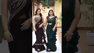 payal Malik and kirtika Malik beautiful saree look || #payalmalik #kirtikamalik #armanmalik #viral