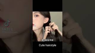 so cute and easy korean braids you will love it! Subcribe please!Thank you!#hairstyle #shorts