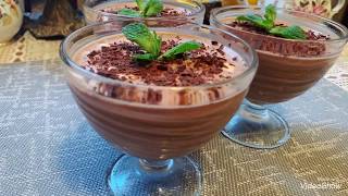 Нежнейший шоколадный десерт из ряженки с бананом ❤️ Delicate chocolate ryazhenka dessert with ban ❤️