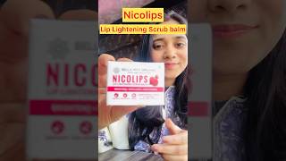 Bella Vita Organic Lip Scrub Balm | Nicolips Lip Lightening Scrub Balm #review #nicolips #shorts