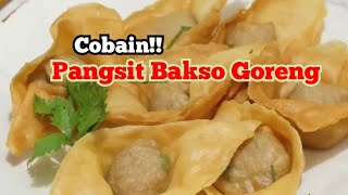 Resep Pangsit Bakso Goreng