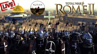 Krzyżowcy w Egipcie + obrona KAIRU! | Medieval 1177 AD - Total War: Rome 2 | Stream🔴#3