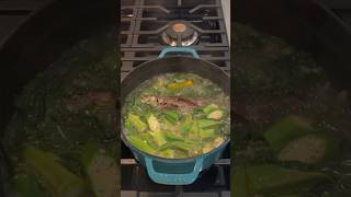 Easy Bamboo Shoot (labong) recipe with jute leaves (saluyot) and okra #pangasinandish #shorts