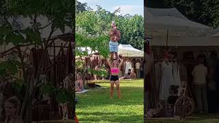 acrobatics and juggling at the Ananda Spirit festival #junggling