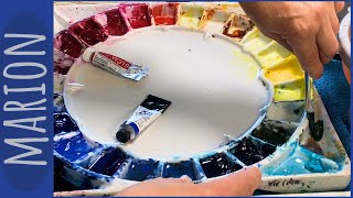 Transparent watercolours | Ceramic palette update | Quiller wheel