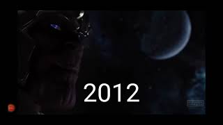 evolução do thanos (evolution thanos 2012-2019)