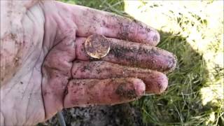 metal detecting 5/5/17 river moy silver coin 1917